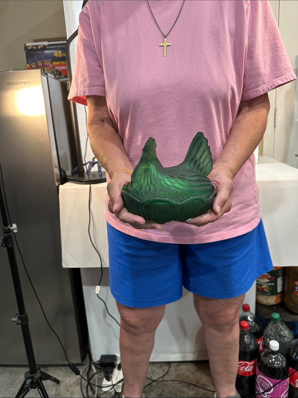 Green Hen-Shaped Decorative Dish for Habitat and Home - Picture 2 of 5